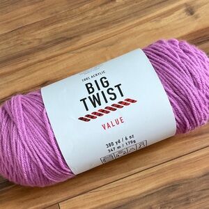 Big Twist Value Yarn in Orchid Pink 380 yds